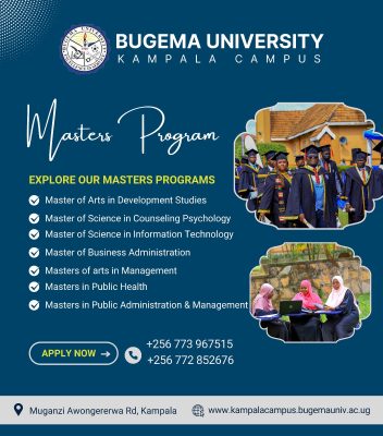 Grab your Masters program at Bugema University now #BugemaUniversity